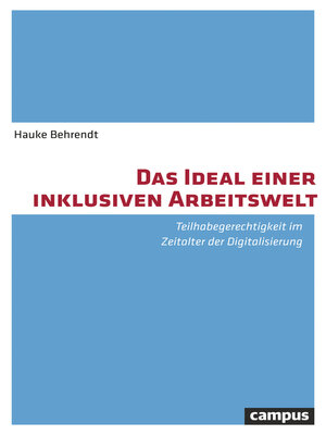 cover image of Das Ideal einer inklusiven Arbeitswelt